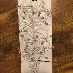 Pearl and Rhinestone Hair Strand Wedding/Prom